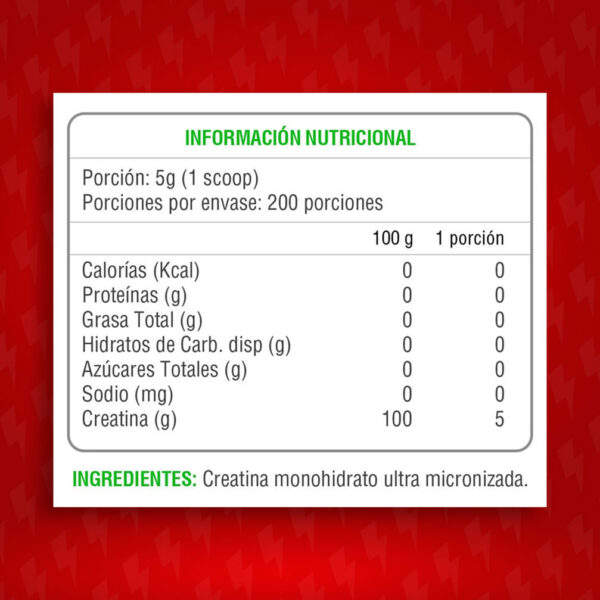 Creatina Nutrex - Imagen 2