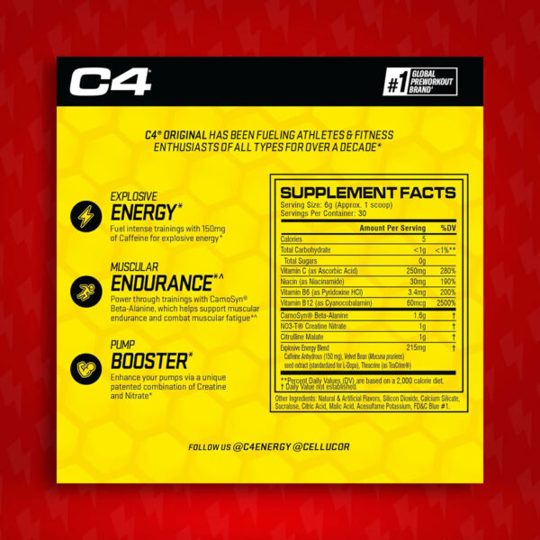 C4 Original Cellucor 30 servicios - Imagen 4