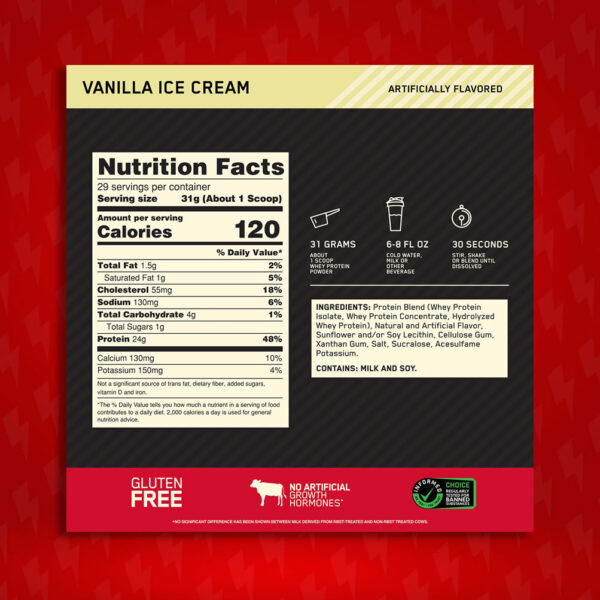 Gold Standard 100% Whey Protein 2 LB - Imagen 5