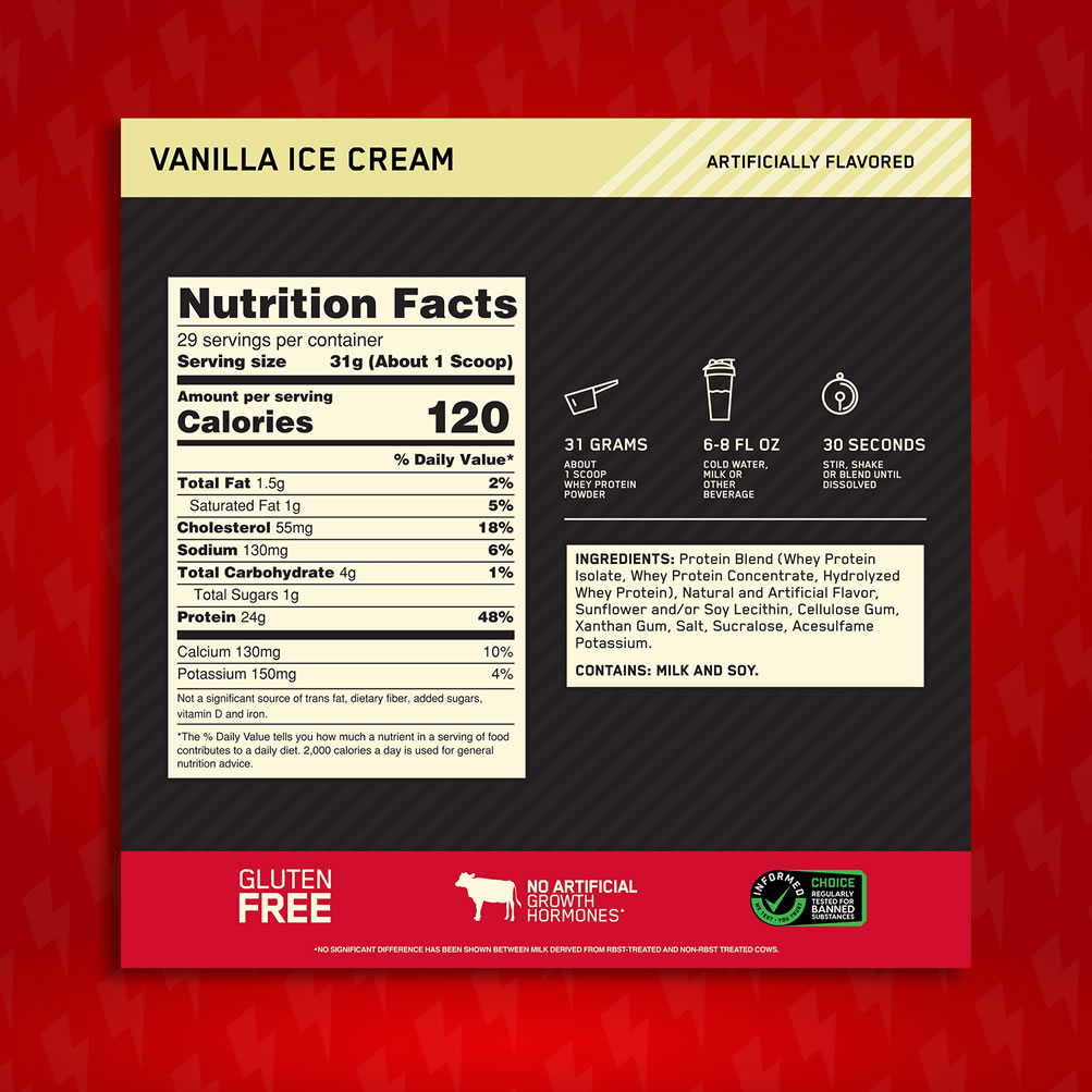 Gold Standard 100% Whey Protein 2 LB - Imagen 5