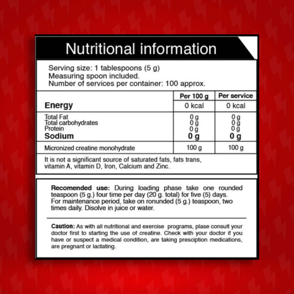 Creatine Iron Smart Nutrition - Imagen 2