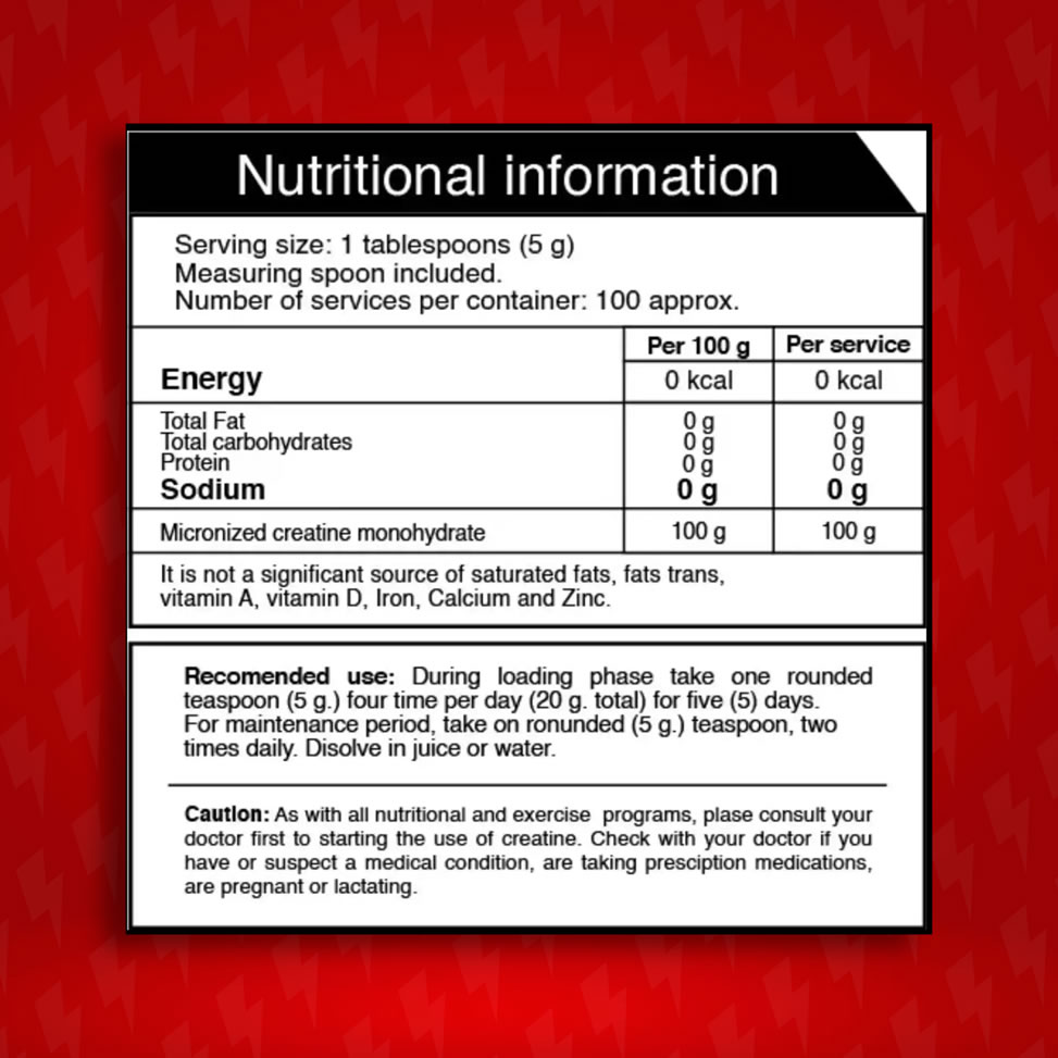 Creatine Iron Smart Nutrition - Imagen 2