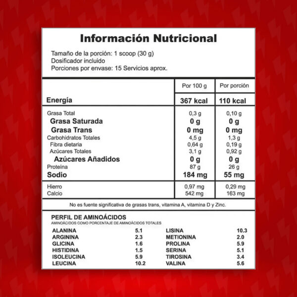 Whey Pure 1 LB - Imagen 2